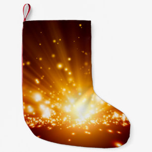 Abstract background - bright orange lightslight,ba kleiner weihnachtsstrumpf