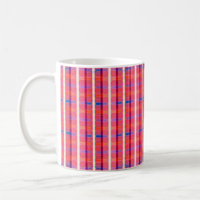 abstract background, colorful intersecting striped kaffeetasse (Links)