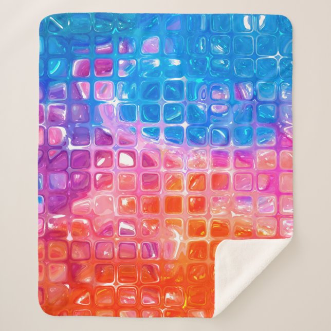 abstract background.multicolored mosaic sherpadecke (Vorderseite)