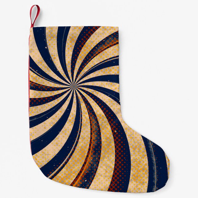 Abstract background pattern kleiner weihnachtsstrumpf (Vorderseite)