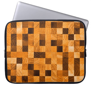 Abstract background texture of wood from the end s laptopschutzhülle