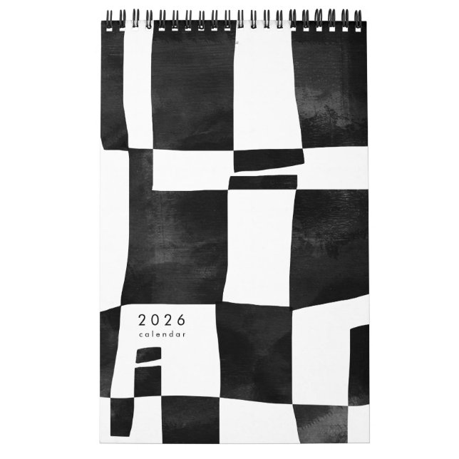 Abstract Black and White Art Calendar Kalender (Titelbild)