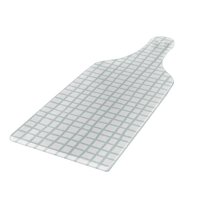 Abstract Blue And White Stripes Pattern Schneidebrett (Ecke)