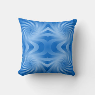 Abstract Blue Swirl Symmetry Seamless Pattern Kissen