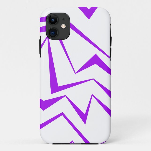Abstract, bold, vibrant geometric zigzag pattern Case-Mate iPhone hülle (Rückseite)