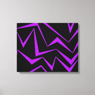 Abstract, bold, vibrant geometric zigzag pattern leinwanddruck