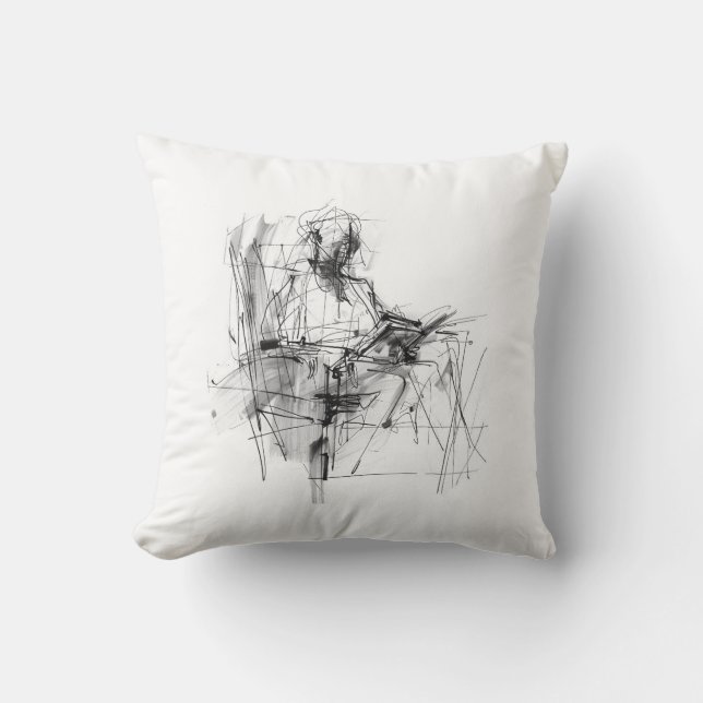 Abstract Book Reader Kissen (Vorderseite)