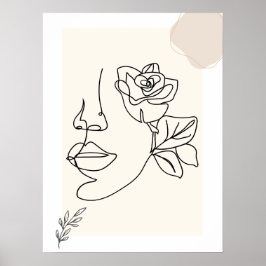 Abstract Botanical Wall Art Poster