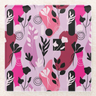 Abstract Botanics Glasuntersetzer