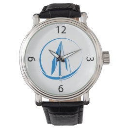 Abstract Building Peak Cityscape Circle Armbanduhr