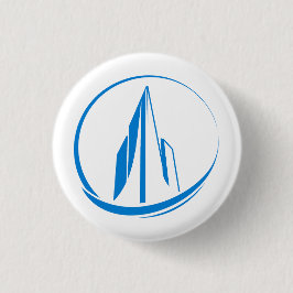 Abstract Building Peak Cityscape Circle Button