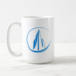 Abstract Building Peak Cityscape Circle Kaffeetasse