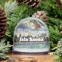 Abstract Caribbean Beach Brick Art Isla Saona