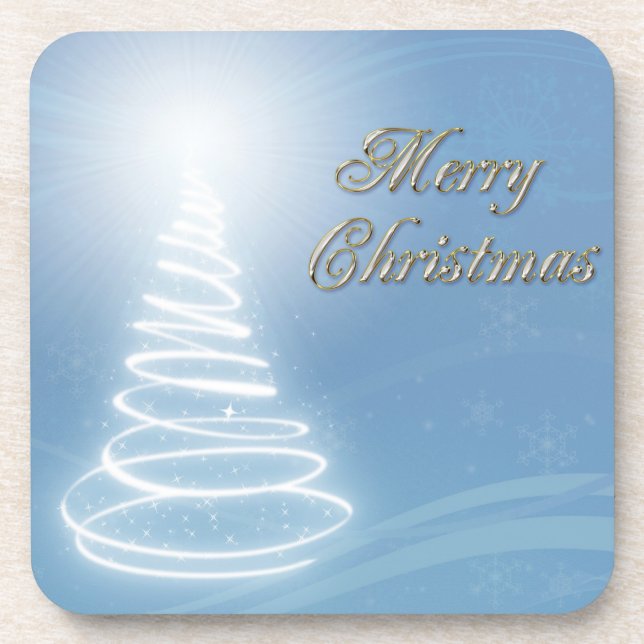 Abstract Christmas Tree Untersetzer (Vorderseite)