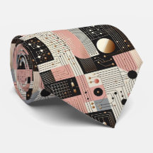 Abstract Circuit Board - Retro Mid Century Modern 