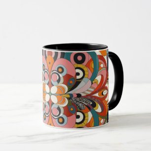 Abstract color coffee mug tasse