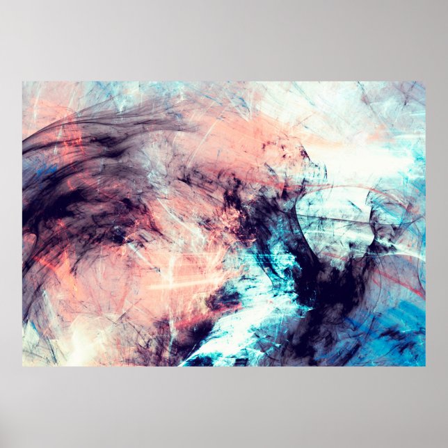 Abstract color dynamic background with lighting ef poster (Vorne)