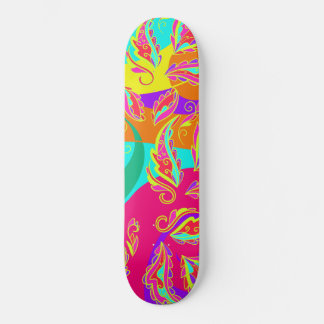abstract color pattern skateboard