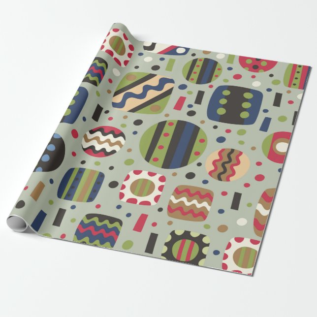 abstract color pattern textiles, interior designli geschenkpapier (Ungerollt)