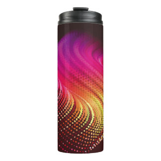 Abstract colorful digital landscape with flowing p thermosbecher