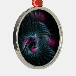 Abstract Colorful Fantasy Fractal Ornament Aus Metall