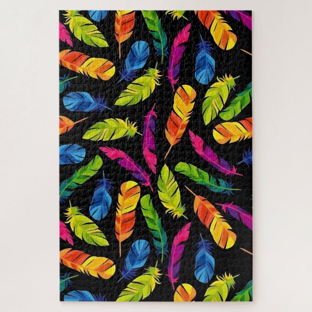 Abstract colorful feather explosion (Vertikal)