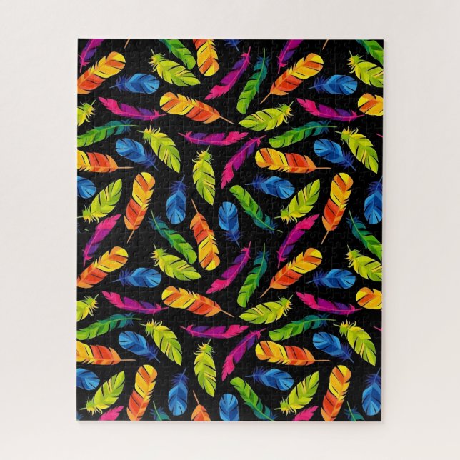 Abstract colorful feather explosion (Vertikal)