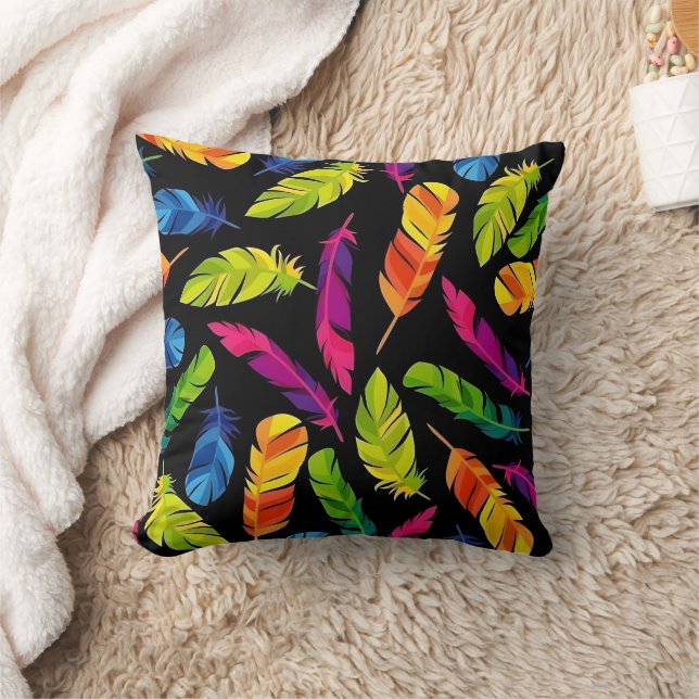 Abstract colorful feather explosion kissen (Decke)