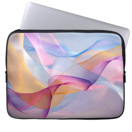 Abstract Colorful Flowing Ribbons Laptopschutzhülle
