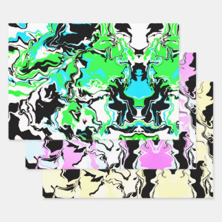 Abstract colorful Merge Geschenkpapier Set