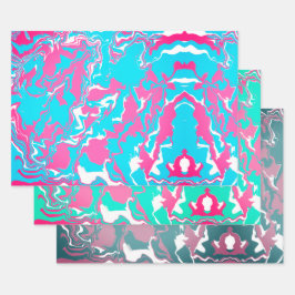 Abstract colorful Merge Geschenkpapier Set