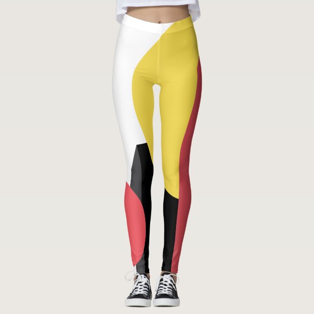 Abstract, colorful, modern, simple, vibrant design leggings (Vorderseite)
