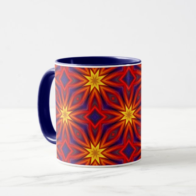 Abstract Colorful Pattern Tasse (Vorderseite Links)