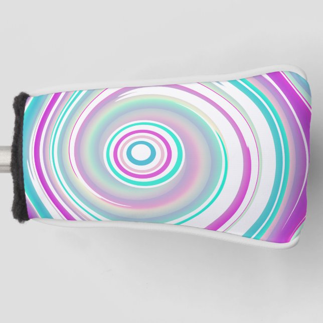 Abstract Colorful Swirl Golf Headcover (Vorderseite)