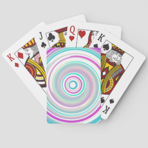 Abstract Colorful Swirl Spielkarten