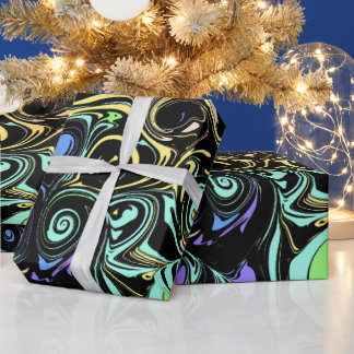 Abstract colorful swirls geschenkpapier