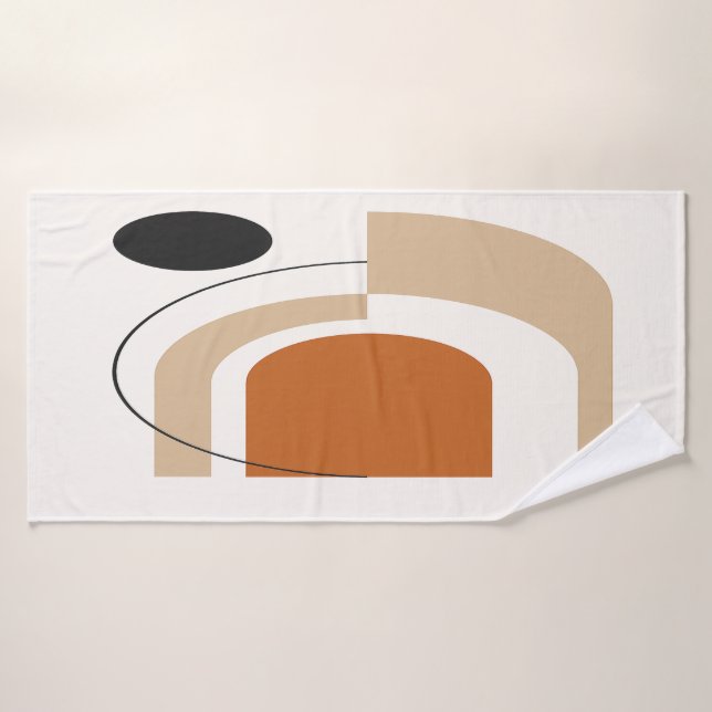 Abstract Contemporary  Badehandtuch (Badehandtuch)