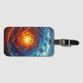 Abstract Core - Painterly Style Vibrant Art Gepäckanhänger