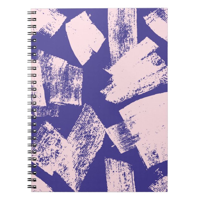 Abstract creative seamless pattern with brush stro notizblock (Vorderseite)