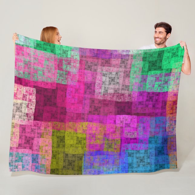 Abstract cubes fleecedecke (Beispiel)