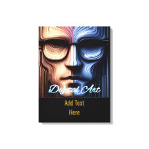 Abstract Cyber Portrait Custom Canvas Print
