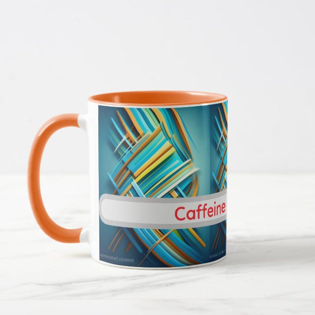 abstract design funny mug for girlfriend (Gauche)