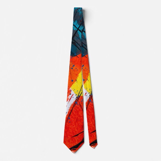 Abstract Design Neck Tie Krawatte (Vorderseite)