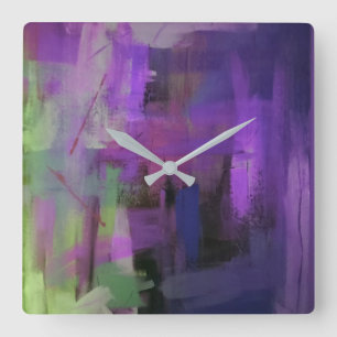 Abstract Design Wall Clock Quadratische Wanduhr