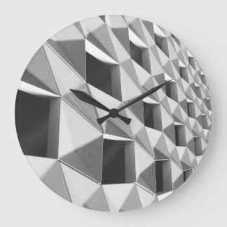 Abstract Diagonal Pattern Design Große Wanduhr