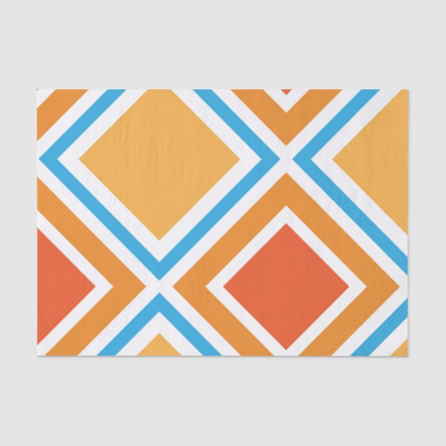 Abstract diamond geometrical seidenpapier (Vorderseite)
