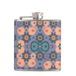 Abstract Dream Wave – Vibrant Surreal Flow Flachmann