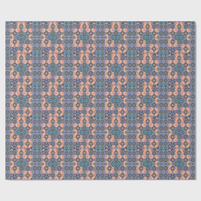 Abstract Dream Wave – Vibrant Surreal Flow Geschenkpapier (Flach)