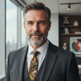 Abstract Earth Tone Camouflage Pattern Krawatte