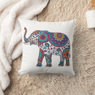 Abstract Elephant Decorative Throw Pillow – Modern Kissen